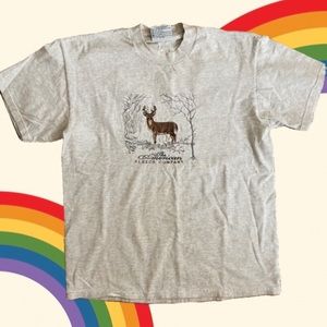 Vintage Embroidered Deer Shirt